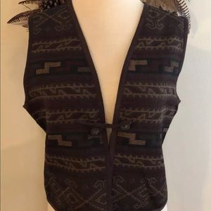 Jones New York country western vest vintage NWT